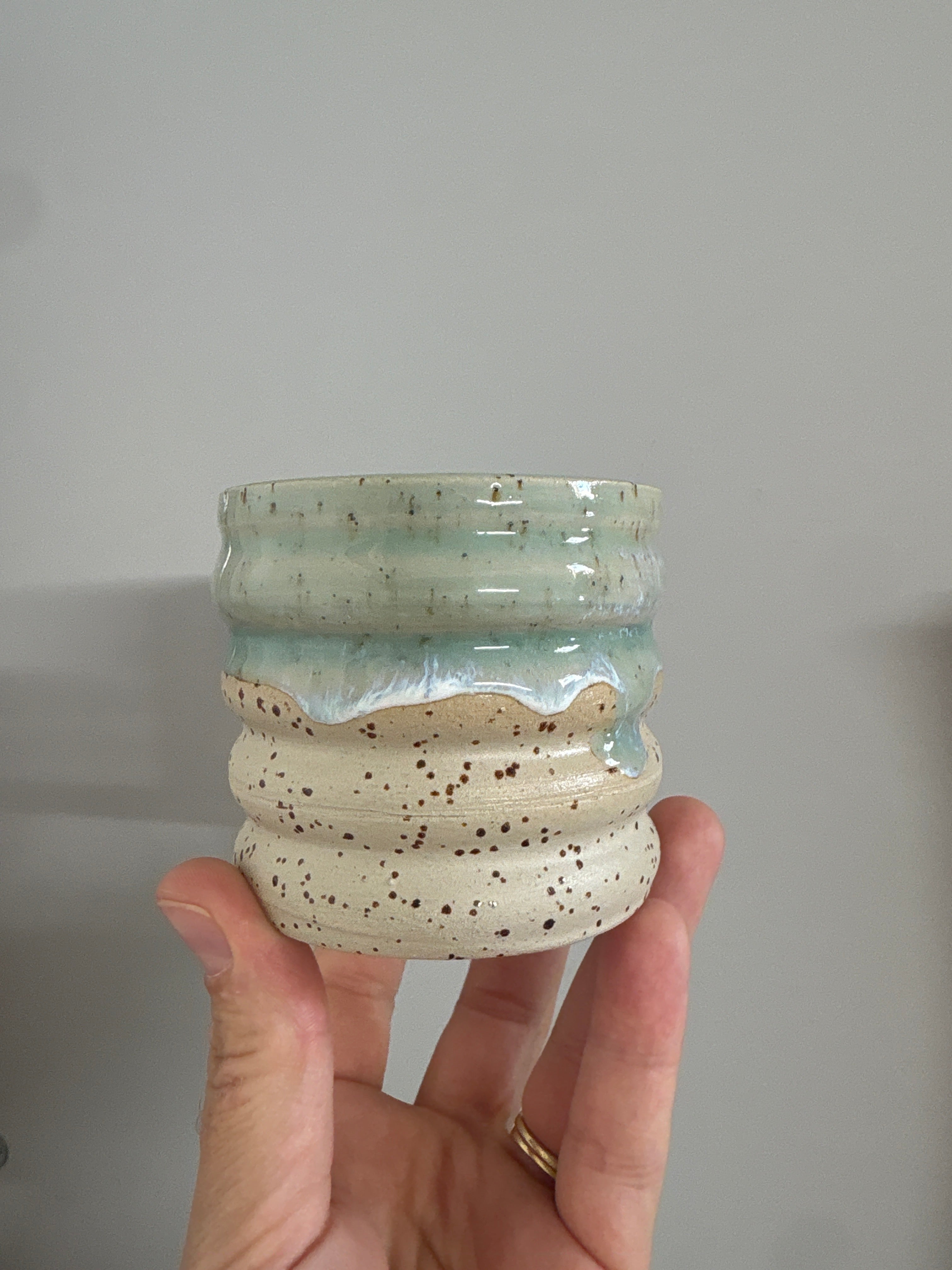 Ondulée bleu vert