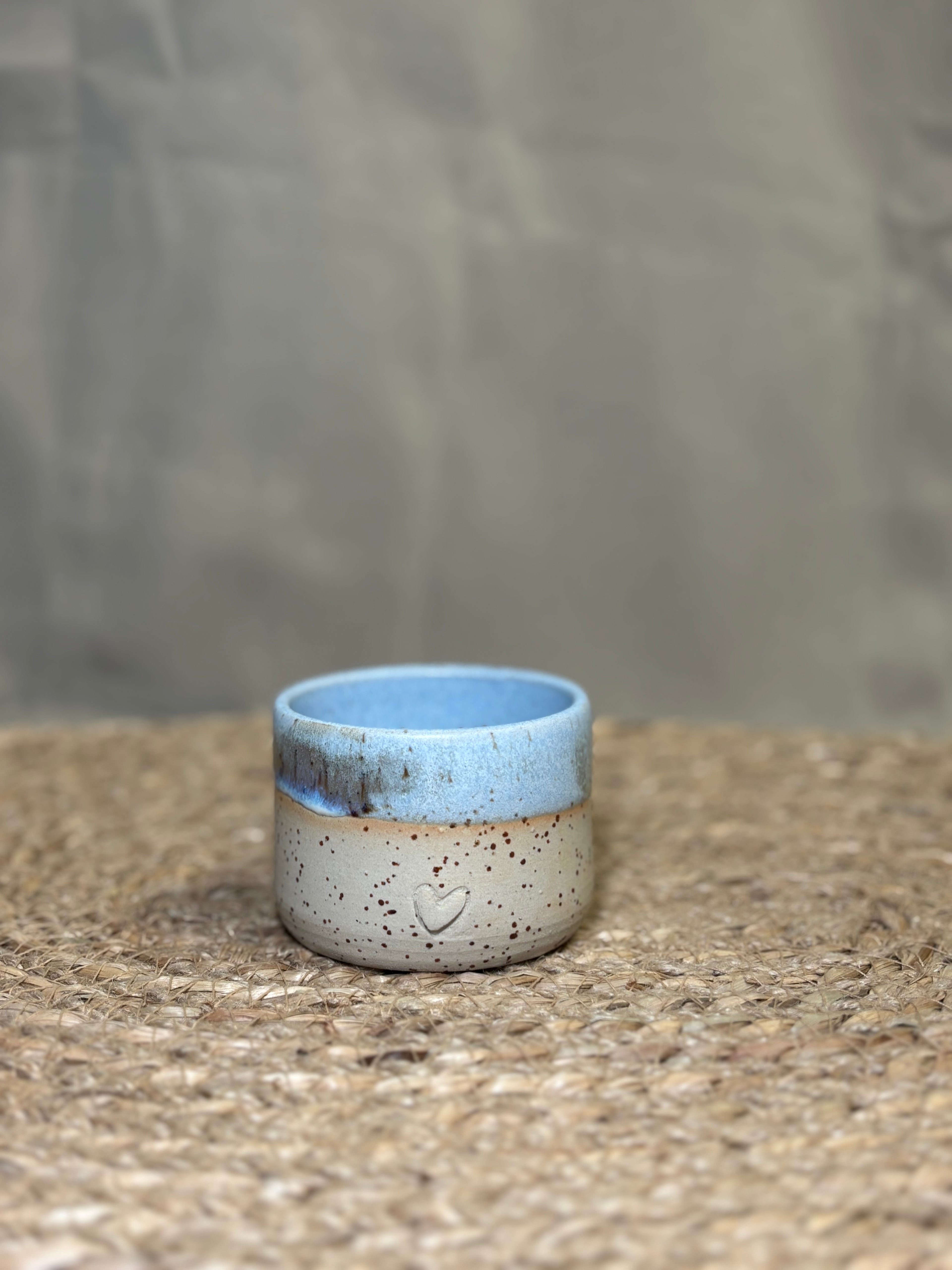 Tasse à café signature Bleu celeste mat