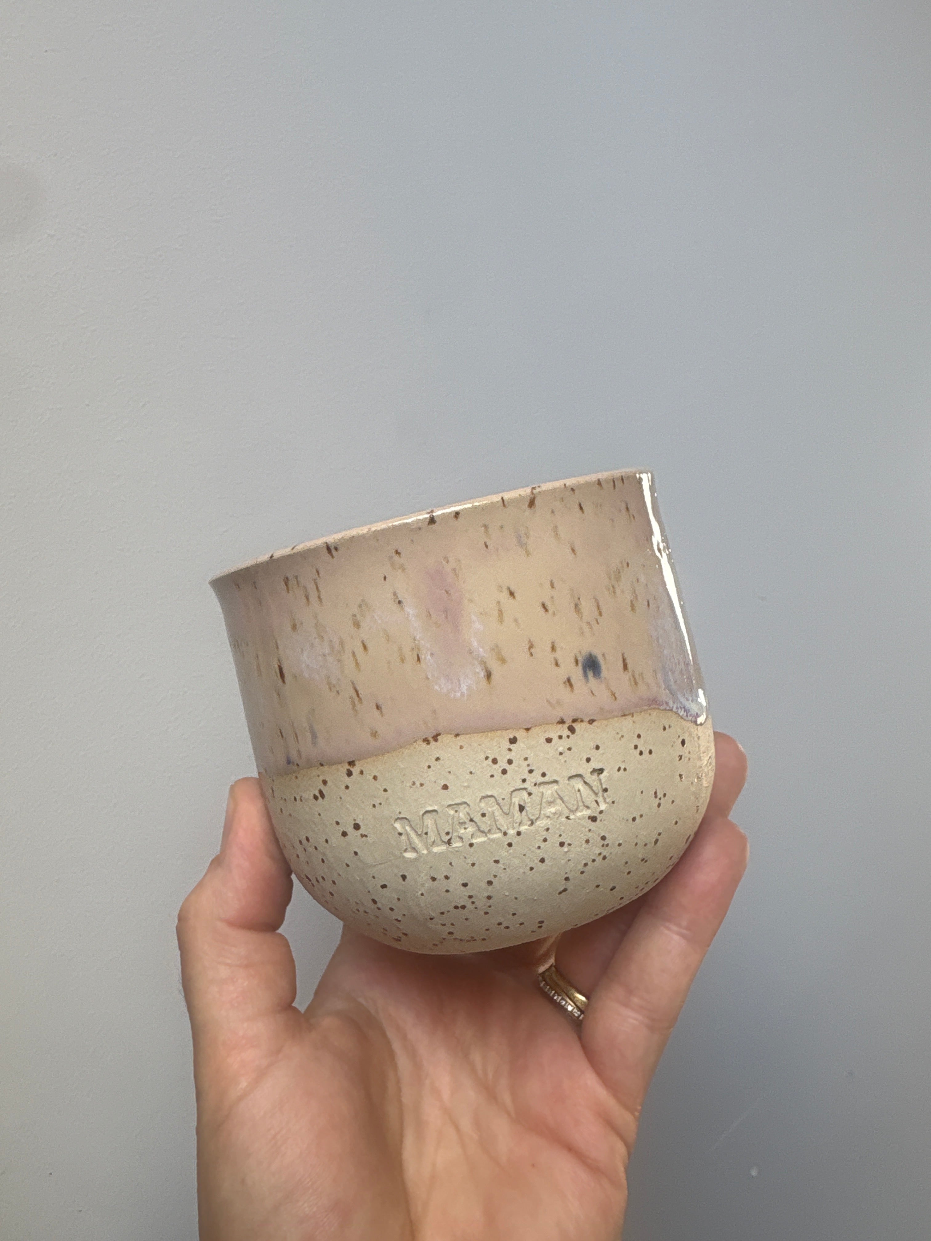 Mug sans anse violet - Maman -