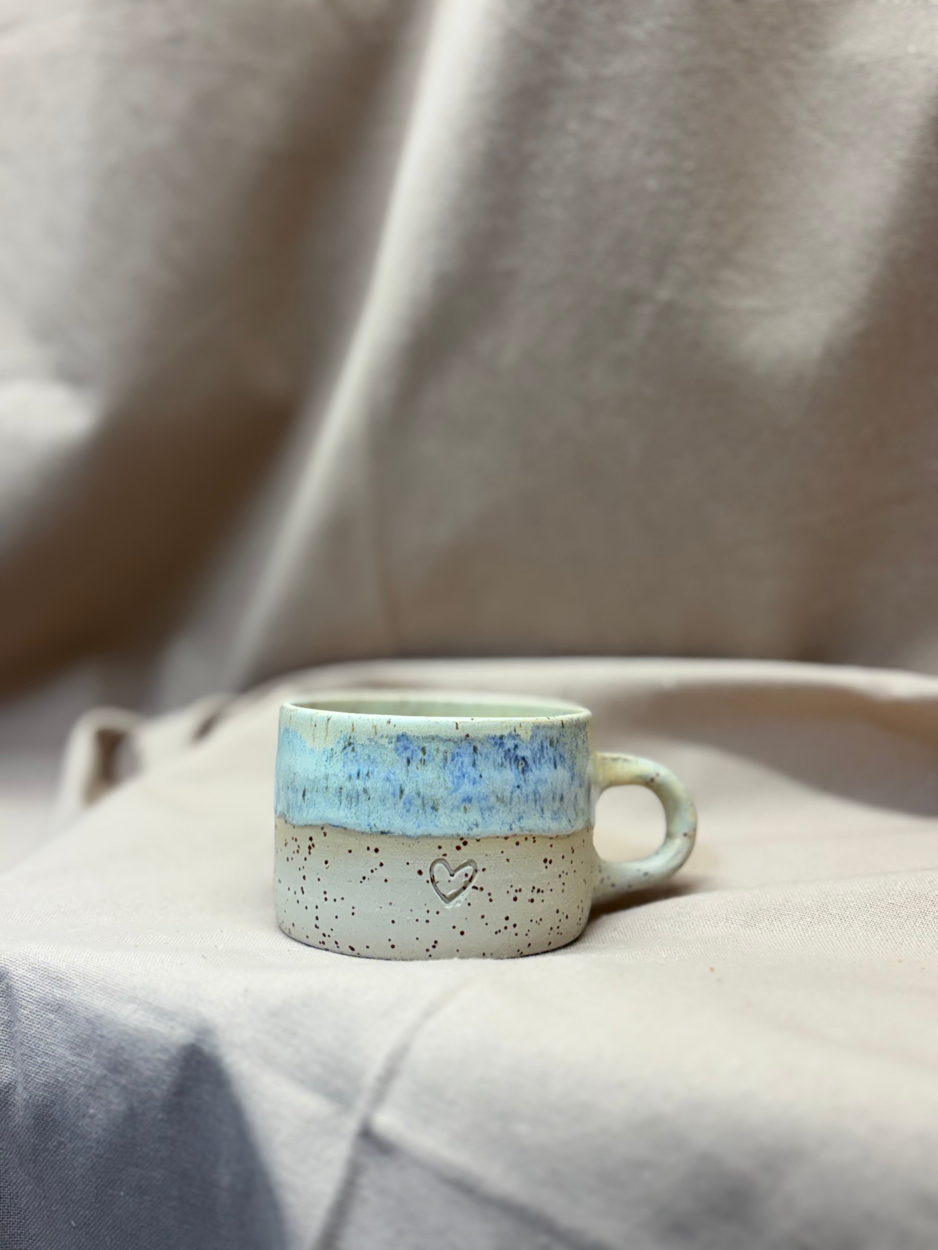 Tasse americano gris bleuté