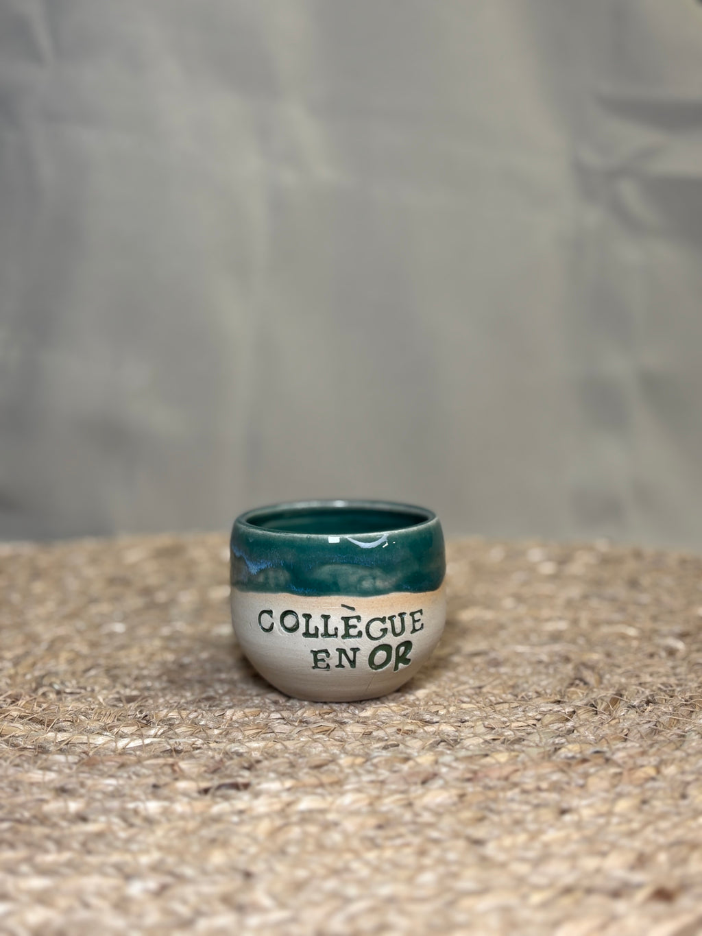 Tasse espresso - Collègue en or vert sapin