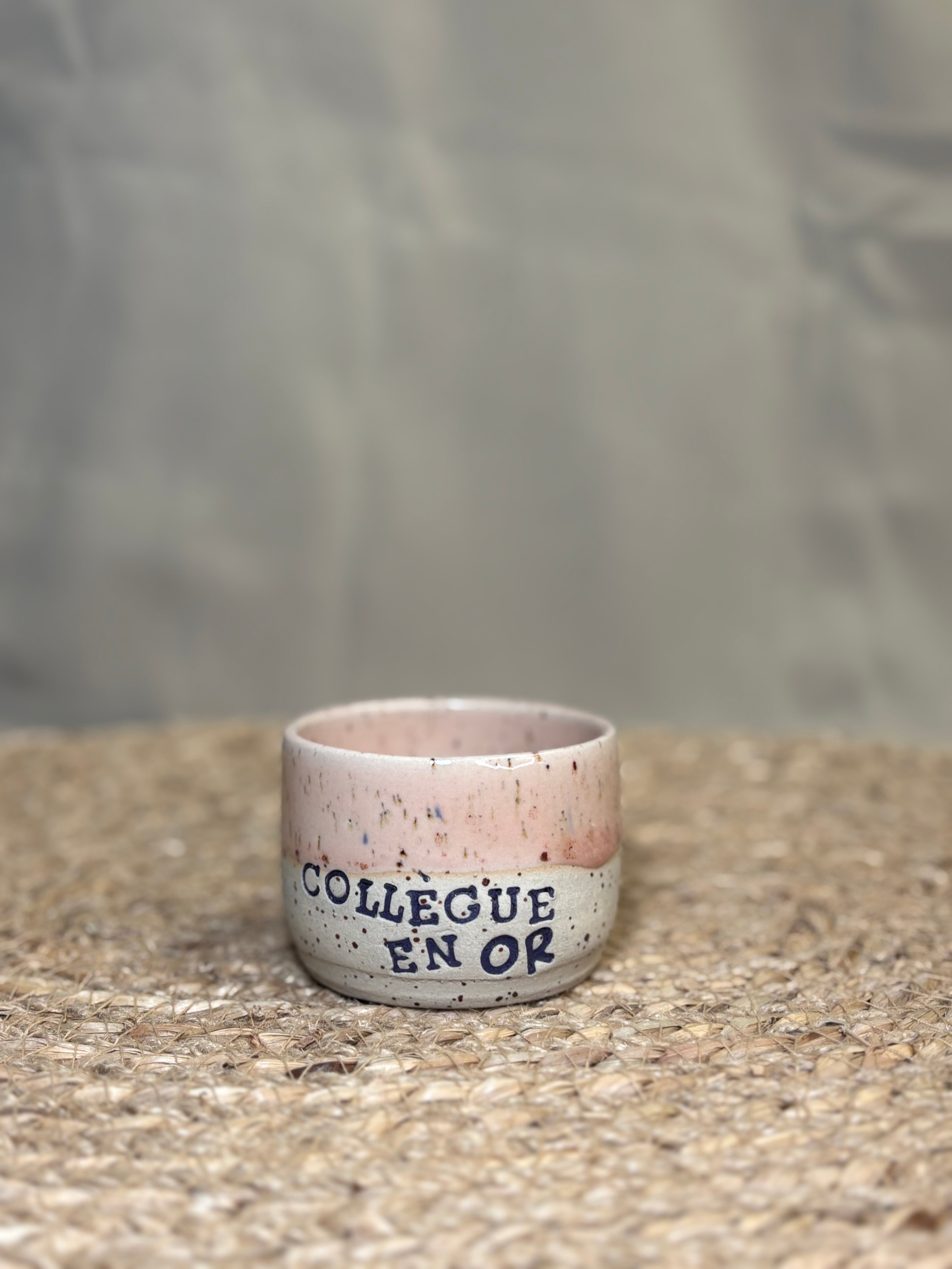 Tasse à café - Collègue en or rose