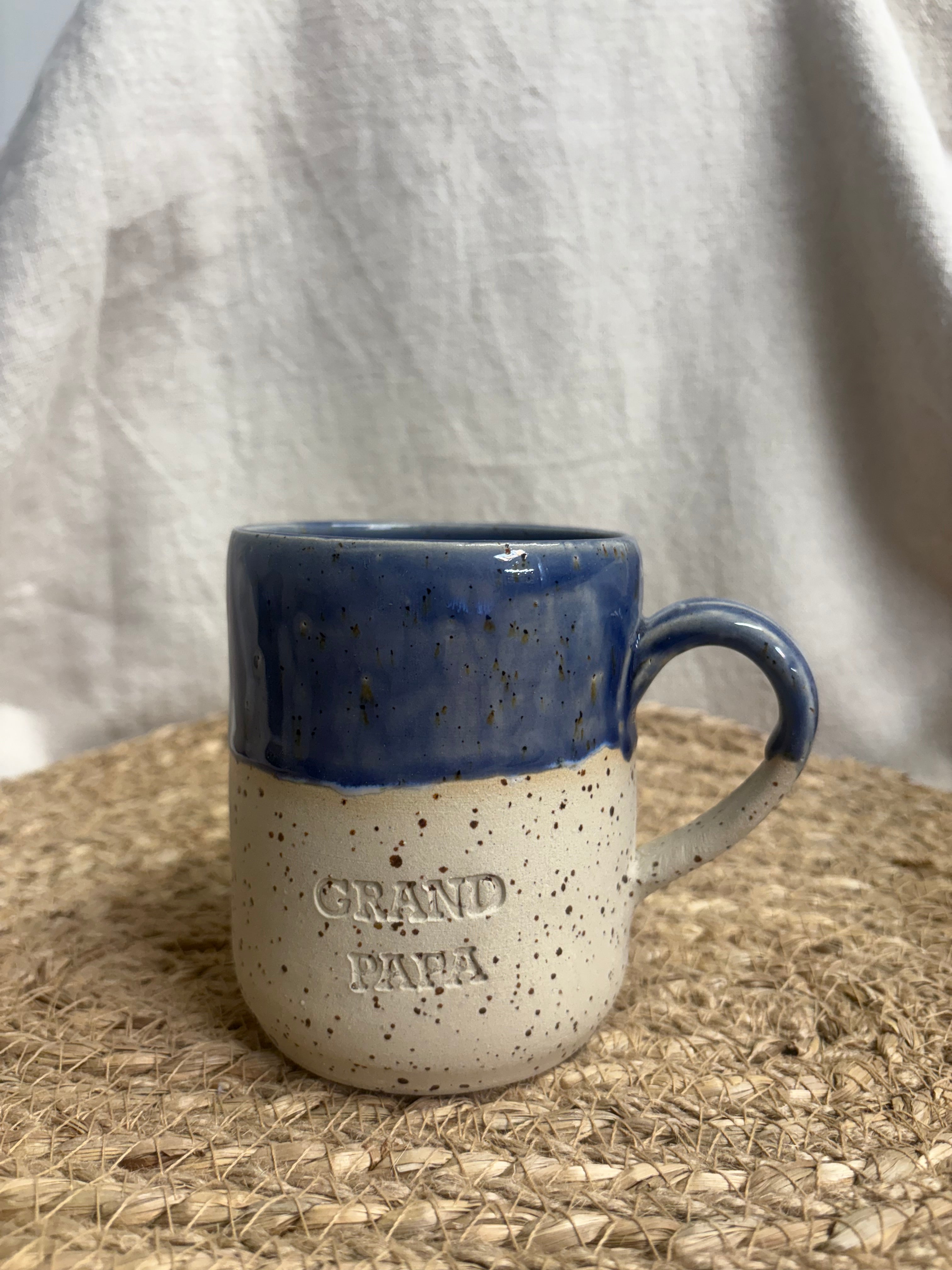 Mug  GRAND PAPA bleu marine