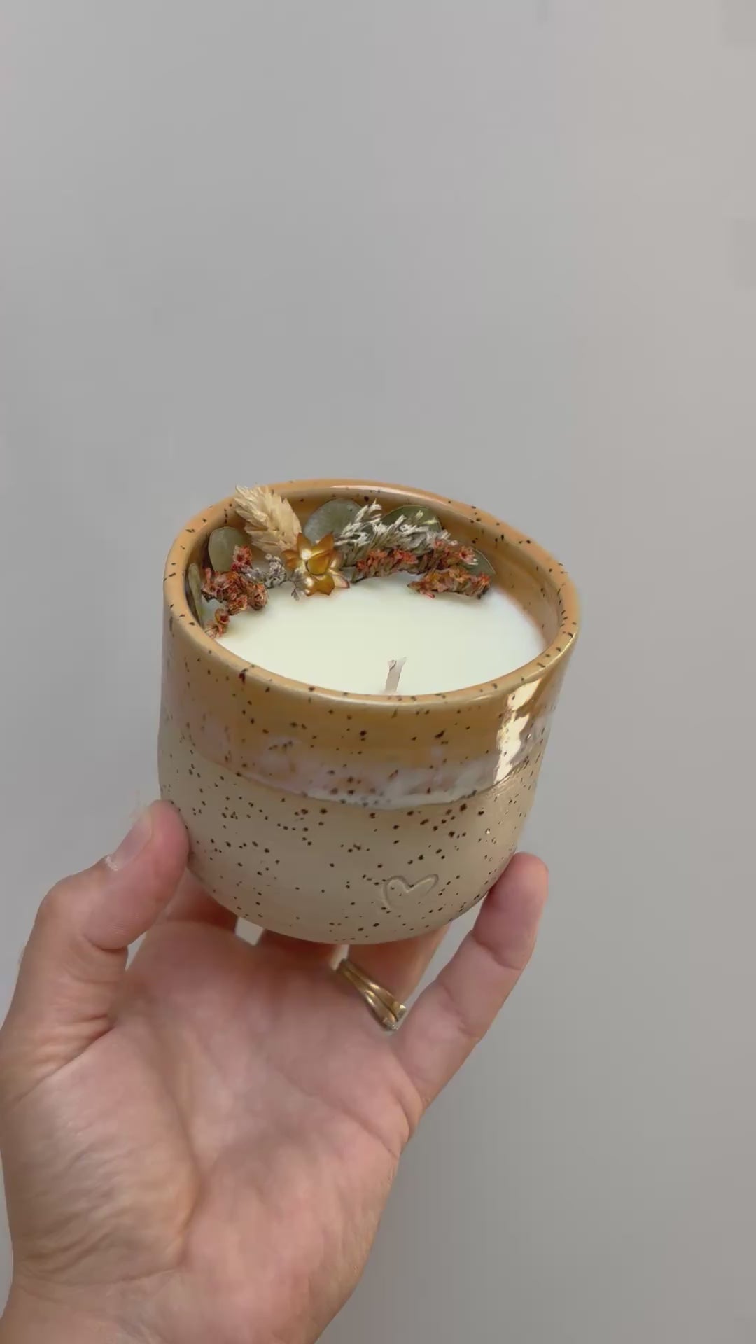 Tasse bougie orange